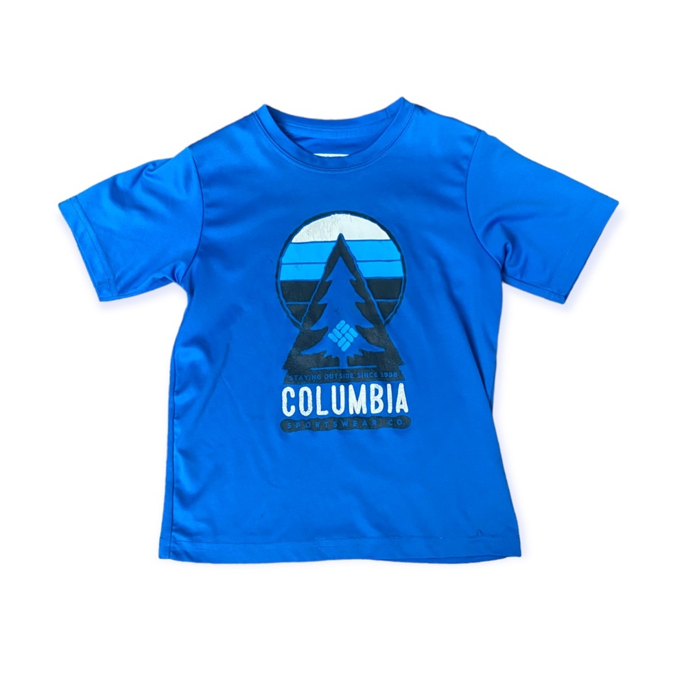 Columbia Boys Short Sleeve Sweat Wicking Shirt / Top size kids XS 6 - 7 years